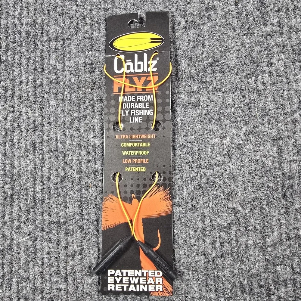 Cablz Flyz Eyewear Retainer Strap Orange Waterproof Lightweight Fishing Outdoors
